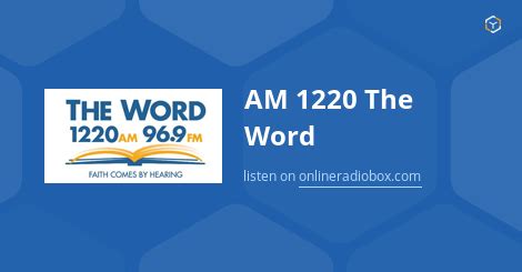 1220 am radio schedule|AM 1220 The Word Listen Live .